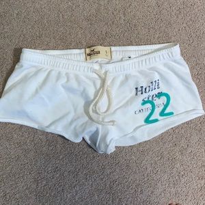 Hollister White Shorts (size small)
